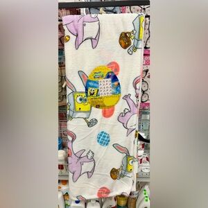 spongebob easter plush blanket throw